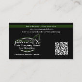 Professioneel Zwaar Materiaalbouwbedrijf Visitekaartje (Achterkant)