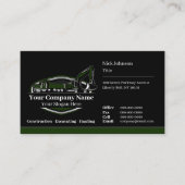 Professioneel Zwaar Materiaalbouwbedrijf Visitekaartje (Voorkant)