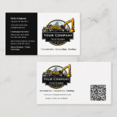 Professioneel Zwaar Materiaalbouwbedrijf Visitekaartje (Voorkant / Achterkant)