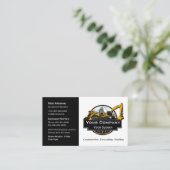 Professioneel Zwaar Materiaalbouwbedrijf Visitekaartje (Staand voorkant)