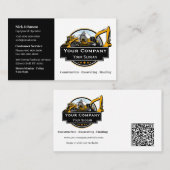 Professioneel Zwaar Materiaalbouwbedrijf Visitekaartje (Voorkant / Achterkant)