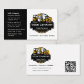 Professioneel Zwaar Materiaalbouwbedrijf Visitekaartje (Voorkant / Achterkant)