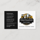 Professioneel Zwaar Materiaalbouwbedrijf Visitekaartje (Voorkant)