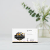 Professioneel Zwaar Materiaalbouwbedrijf Visitekaartje (Staand voorkant)