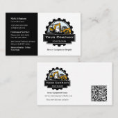 Professioneel Zwaar Materiaalreparatiebedrijf Visitekaartje (Voorkant / Achterkant)