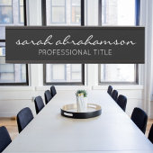 Professioneel Zwart Deurteken Lange Naam Deurbordje