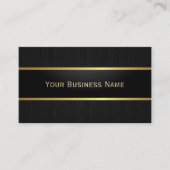 Professioneel zwart en goudvormig donkerhout aan d visitekaartje (Voorkant)