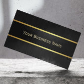 Professioneel zwart en goudvormig donkerhout aan d visitekaartje