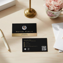 Professioneel Zwart Goud Foto Notaris Zakelijk QR