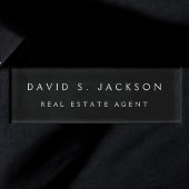 Professioneel Zwart Modern Bedrijf Naambadge