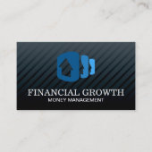 Professioneel Zwart Modern | Gestapelde huizen Visitekaartje (Voorkant)