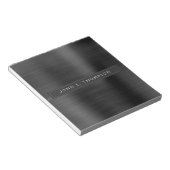 Professioneel, zwart, modern notitieblok (Schuin)