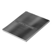 Professioneel, zwart, modern notitieblok (Linkerzijde)