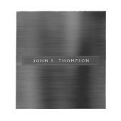 Professioneel, zwart, modern notitieblok (Voorkant)