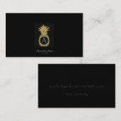 Professioneel zwart, modern visitekaartje (Voorkant / Achterkant)