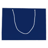 Professioneel Zwart Monogram Blauw Uw Naam Groot Cadeauzakje (Achterkant)