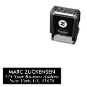 Professioneel zwart retouradres  zelfinktende stempel (In situ)