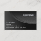 Professioneel zwart roestvrij staal visitekaartje (Voorkant)
