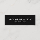 Professioneel zwart-wit mini visitekaartje (Voorkant)