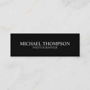 Professioneel zwart-wit mini visitekaartje