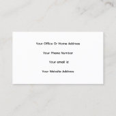 Professioneel Zwart Wit Minimaal Fotosjabloon Visitekaartje (Achterkant)