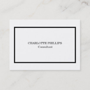 Professioneel zwart-wit minimalistisch scherm visitekaartje