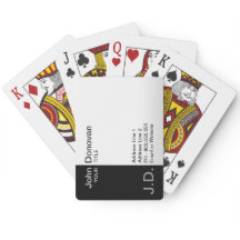 professioneel zwart-wit (monogrammed)