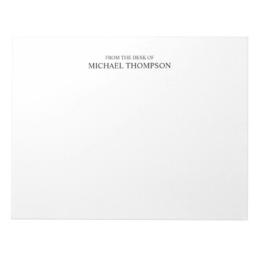 Professioneel zwart-wit notitieblok (Voorkant)