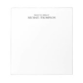 Professioneel zwart-wit notitieblok (Voorkant)