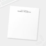Professioneel zwart-wit notitieblok<br><div class="desc">De professionele Blocnote kenmerkt douanenaam en tekst in zwarte klassieke serif doopvontstijl op witte achtergrond.</div>
