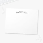 Professioneel zwart-wit notitieblok<br><div class="desc">Het professionele Notitieblok kenmerkt douanenaam en tekst in zwarte klassieke serif doopvontstijl op witte achtergrond.</div>