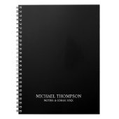 Professioneel zwart-wit notitieboek (Voorkant)