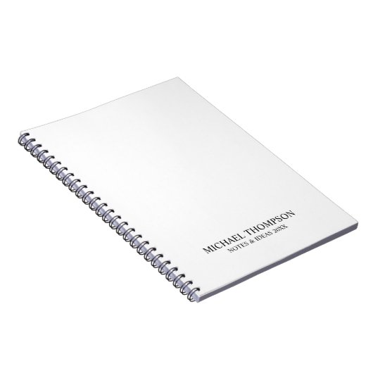 Professioneel zwart-wit notitieboek (Rechterzijde)