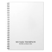 Professioneel zwart-wit notitieboek (Voorkant)