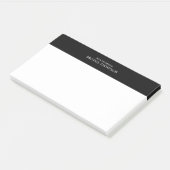 Professioneel zwart-wit post-it® notes (Schuin)