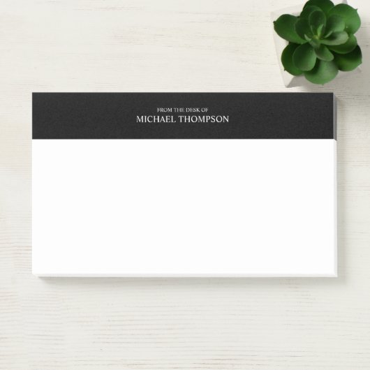 Professioneel zwart-wit post-it® notes (Kantoor)