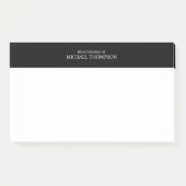 Professioneel zwart-wit post-it® notes (Voorkant)
