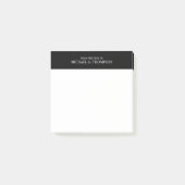 Professioneel zwart-wit post-it® notes (Voorkant)