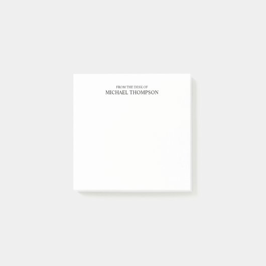 Professioneel zwart-wit post-it® notes (Voorkant)