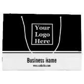 Professioneel zwart-wit, uw Logo hier Groot Cadeauzakje (Achterkant)