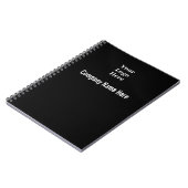 Professioneel zwart-wit, uw Logo hier Notitieboek (Linkerzijde)