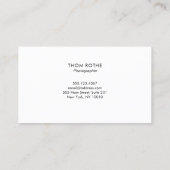 Professioneel zwart wit verloopcirkelontwerp visitekaartje (Achterkant)