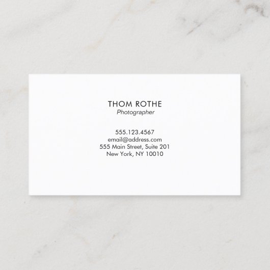 Professioneel zwart wit verloopcirkelontwerp visitekaartje (Achterkant)