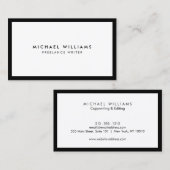 Professioneel zwart-wit Visitekaartje (Voorkant / Achterkant)