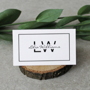 Professioneel zwart-wit visitekaartje