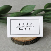 Professioneel zwart-wit visitekaartje