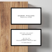 Professioneel zwart-wit Visitekaartje