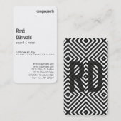 Professioneel zwart-wit visitekaartje (Voorkant / Achterkant)