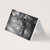 Professioneel zwart/wit vouwbaar Visitekaartje (Voorkant)