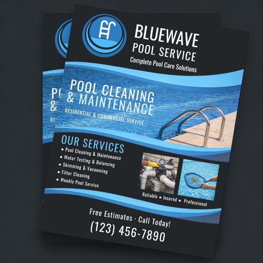 Professioneel Zwembad Servicebedrijf Flyer